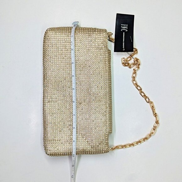 I.N.C. International Concepts Gold Mesh East West Baguette Bag (MSRP $100) - Picture 3 of 7